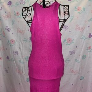 Skims floor length sparkle dress